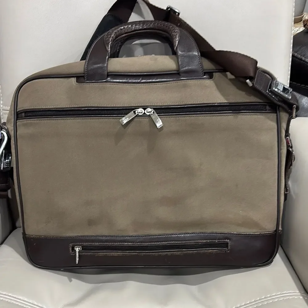 Tumi LXT rare Green and Brown Men's Bag